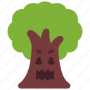 evil, tree, spooky, scary, forest