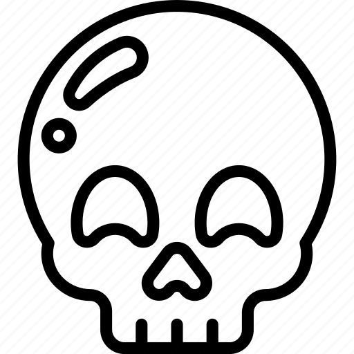 Skull, spooky, scary, skeleton, bones icon - Download on Iconfinder