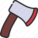 axe, spooky, scary, weapon, accessory