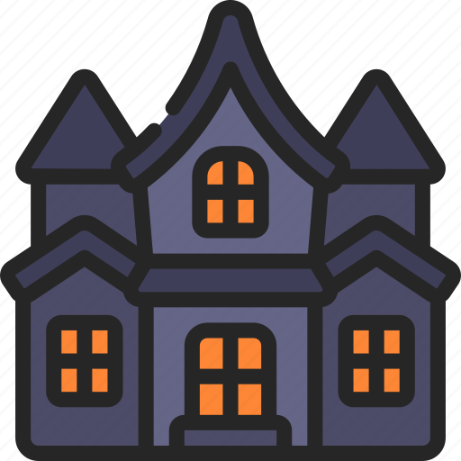 Haunted, house, spooky, scary, haunting icon - Download on Iconfinder