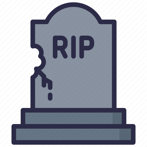 Funeral, gravestone, graveyard, halloween, rip, tombstone icon - Download on Iconfinder