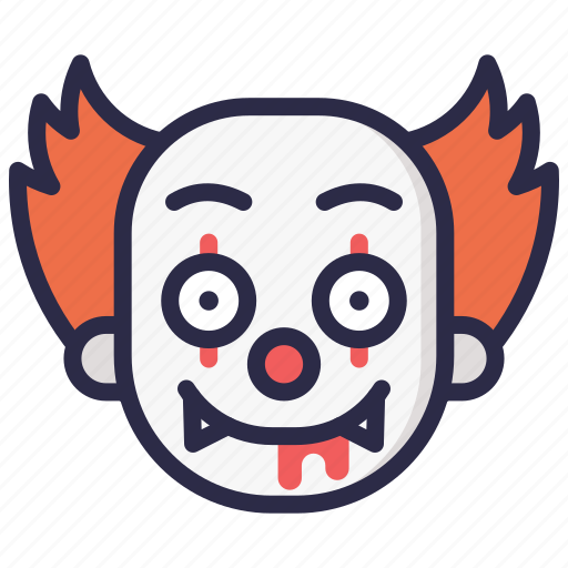 Character, clown, halloween, it, pennywise, scary icon - Download on Iconfinder