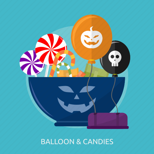 Balloon, candies, candy, halloween, horror, sugar, sweet icon - Download on Iconfinder