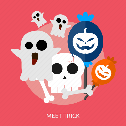 Candy, ghost, halloween, horror, meet, party, trick icon - Download on Iconfinder