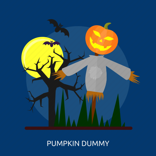Dark, dummy, halloween, moon, pumkin, scary, tree icon - Download on Iconfinder