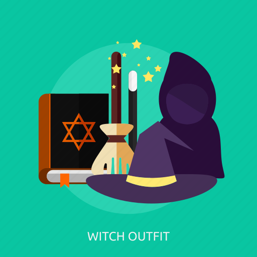 Book, broom, evil, halloween, outfit, witch, witch outfit icon - Download on Iconfinder