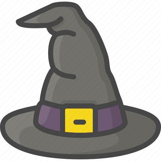 Colored, halloween, hat, holidays, witch icon - Download on Iconfinder