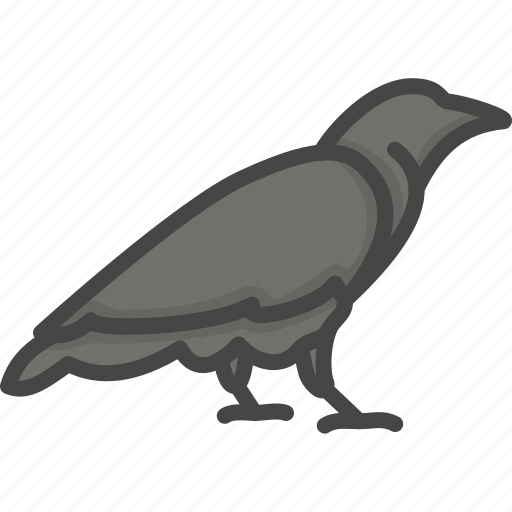 Colored, halloween, holidays, raven icon - Download on Iconfinder