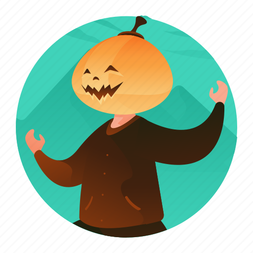 Costume, halloween, mask, monster, pumpkin icon - Download on Iconfinder