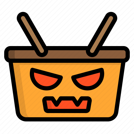 Basket, halloween, party, witch icon - Download on Iconfinder