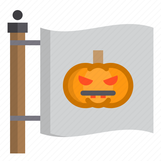 Flag, halloween, party, witch icon - Download on Iconfinder