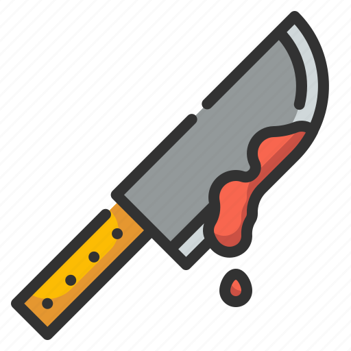 Blood, butcher, cleaver, halloween, knife icon - Download on Iconfinder