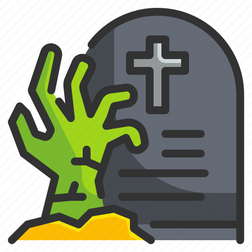 Dead, graveyard, halloween, horror, living, scary, zombie icon - Download on Iconfinder