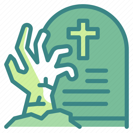 Dead, graveyard, halloween, horror, living, scary, zombie icon - Download on Iconfinder