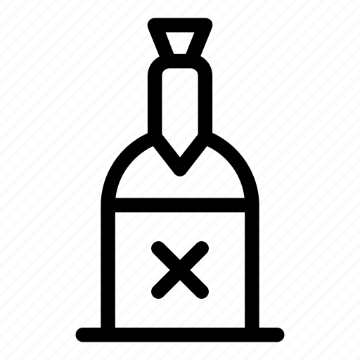 Alcohol, alcoholic drink, bottle, drinks, food and restaurant, rum icon - Download on Iconfinder