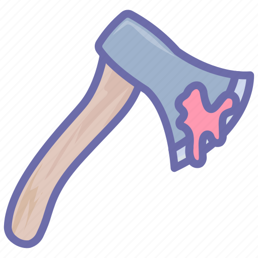 Axe, bloody axe, butcher, evil, halloween, scythe icon - Download on Iconfinder