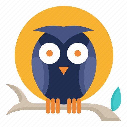Animal, bird, halloween, moon, night, owl, wildlife icon - Download on Iconfinder