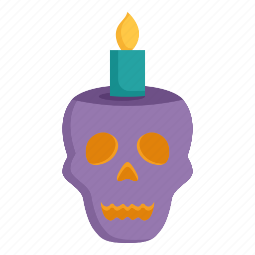 Candle, dark, death, halloween, horror, scary, skull icon - Download on Iconfinder