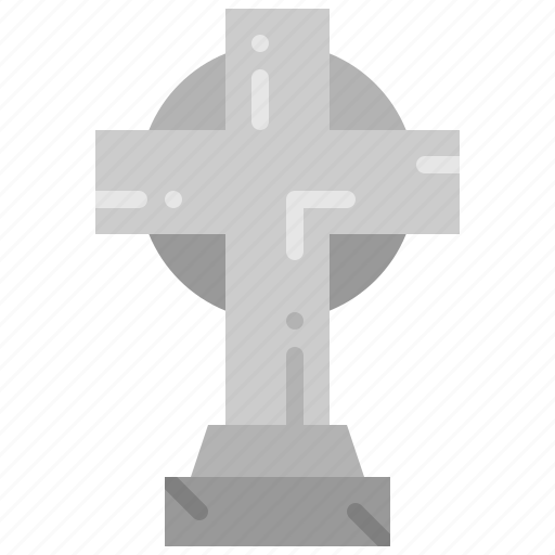 Funeral, tomb, tombstone, graveyard, cross, cemetery icon - Download on Iconfinder