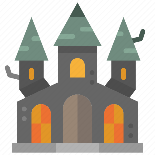 Castle, haunted, house, building, fantasy, architecture, property icon - Download on Iconfinder