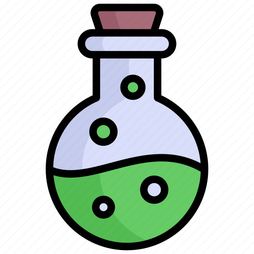 Potion, flask, poison, bottle, cauldron, medicine, halloween icon - Download on Iconfinder