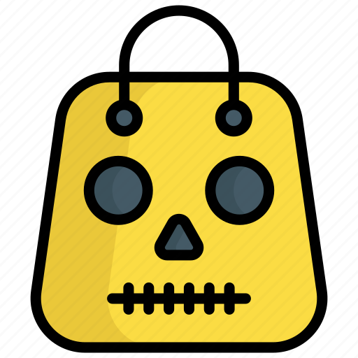 Danger bag, danger, spooky, ghost, skull, horror, halloween icon - Download on Iconfinder