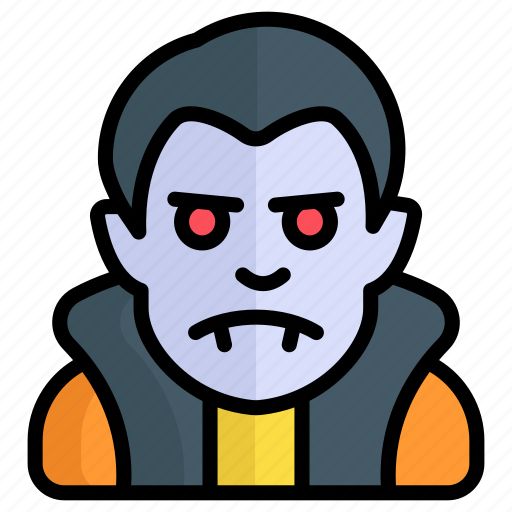 Vampire, dracula, ghost, spooky, evil, horror, halloween icon - Download on Iconfinder