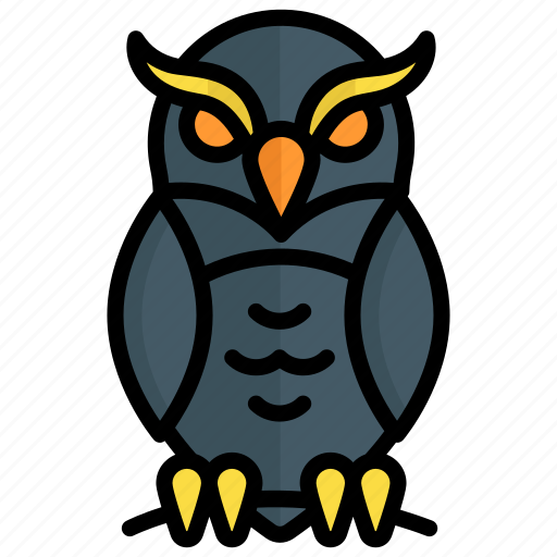 Owl, bird, fly, night, wildlife, scary, halloween icon - Download on Iconfinder