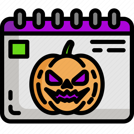 Halloween, event, calendar, october, sketch, page icon - Download on Iconfinder