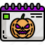 halloween, event, calendar, october, sketch, page 