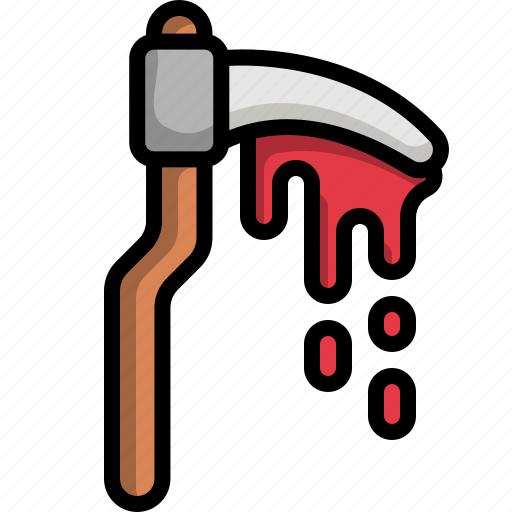 Scythe, grim, reaper, spooky, sickle, terror, blade icon - Download on Iconfinder