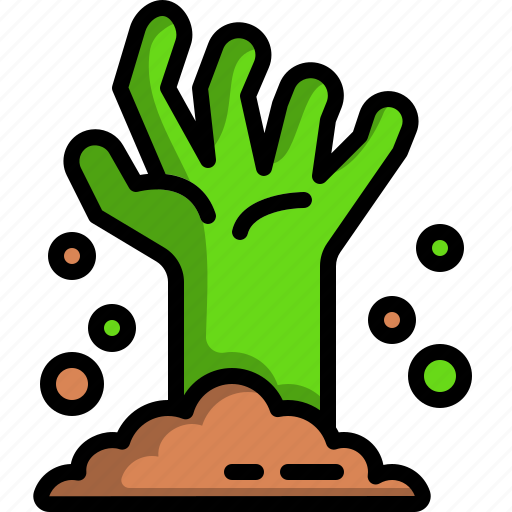 Zombie, halloween, dead, horror, fear, terror, hand icon - Download on Iconfinder