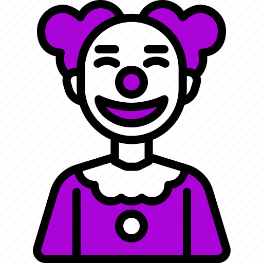 Clown, fairground, carnival, costume, circus, people, character icon - Download on Iconfinder