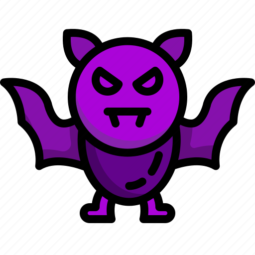 Bat, wild, life, mammal, scary, fear, horror icon - Download on Iconfinder
