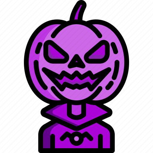 Lantern, spooky, terror, scary, character, costume, pumpkin icon - Download on Iconfinder