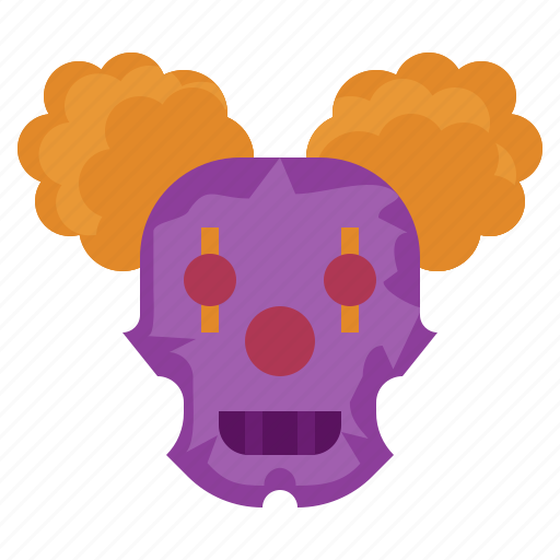 Clown, carnival, halloween, skull, death icon - Download on Iconfinder