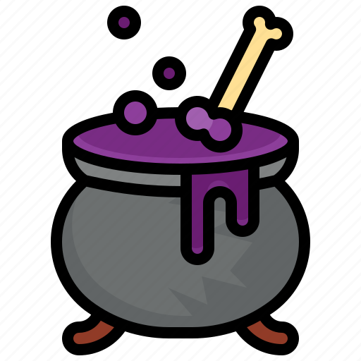 Cauldron, witch, halloween, pot icon - Download on Iconfinder