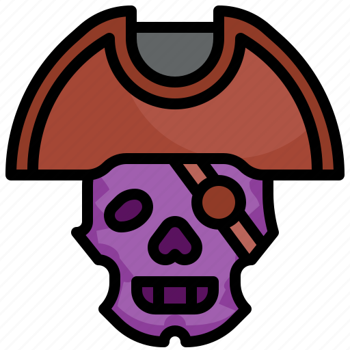 Pirate, skull, hat, miscellaneous, halloween icon - Download on Iconfinder