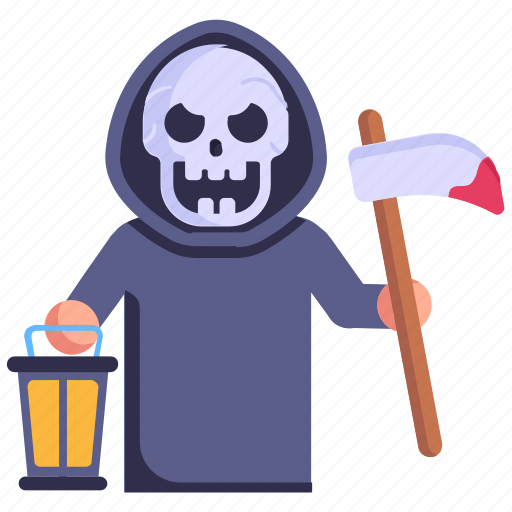 Horror, halloween reaper, grim reaper, halloween character, creepy icon - Download on Iconfinder