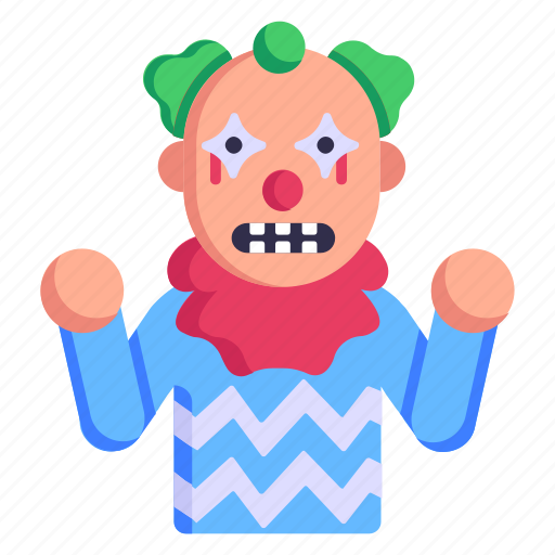 Joker, clown, evil clown, buffoon, scary clown icon - Download on Iconfinder