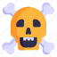cranium, skull, skullcap, crossbones, headbones 