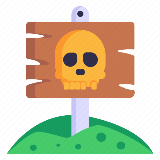 Horror board, halloween board, signboard, fingerpost, halloween sign icon - Download on Iconfinder