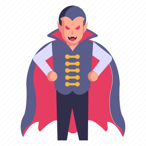 Vampire, vamp, dracula character, evil, scary dracula icon - Download on Iconfinder