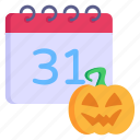 calendar, halloween date, agenda, pumpkin, halloween event