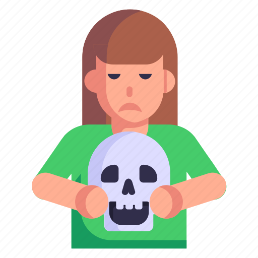 Skull, halloween girl, halloween character, cranium, halloween avatar icon - Download on Iconfinder