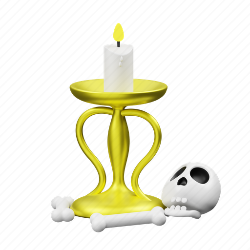 Candle, light 3D illustration - Download on Iconfinder