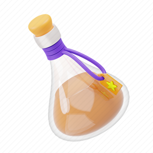 Spell, bottle 3D illustration - Download on Iconfinder