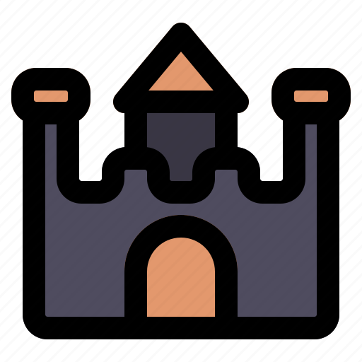 Castle, halloween, scary, party, building icon - Download on Iconfinder