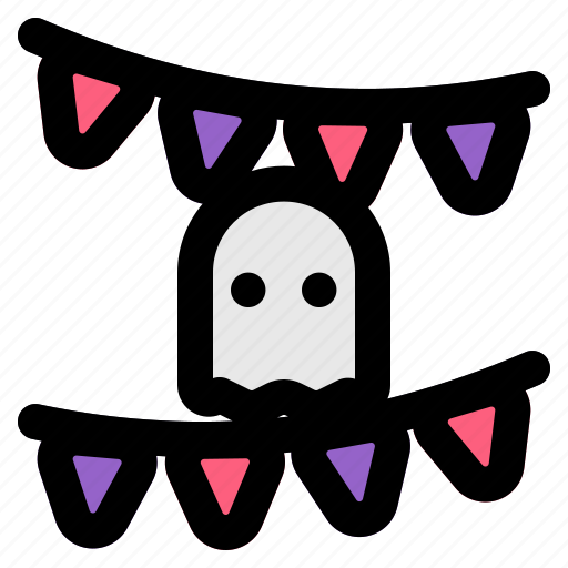 Garland, halloween, party, horror, ghost icon - Download on Iconfinder