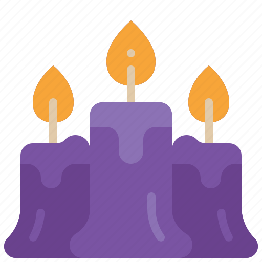 Candle, fire, light, decoration, halloween, flame, ambience icon - Download on Iconfinder